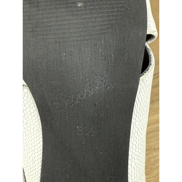 Seychelles Embark Heeled Sandals Women’s Size 8.5 White Summer Cross Straps - Picture 8 of 13